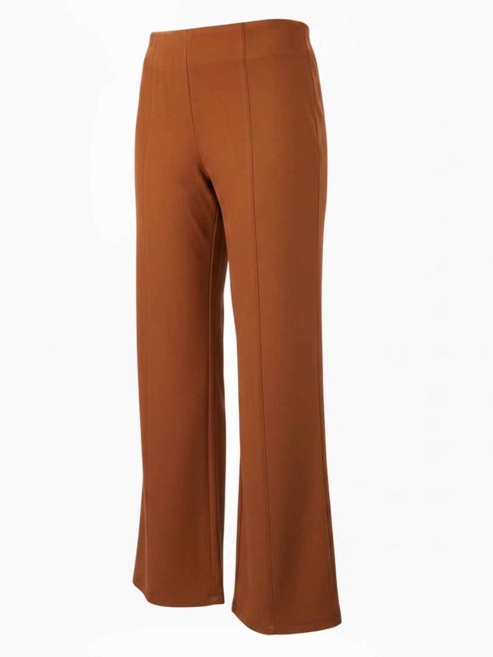 by Anthropologie Straight Leg Pull-On Pants in Rust Brown. Size 30P